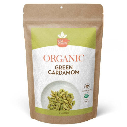 Organic Jumbo Green Cardamom Pods - Whole Elaichi Spices for