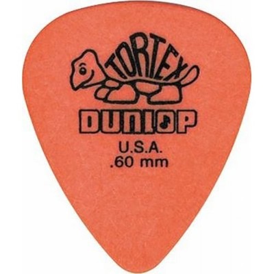 Jim Dunlop Guitar Tortex Picks .60 mm Orange Picks 72 Pack Standard 418R60