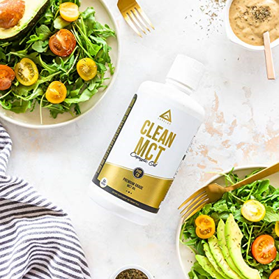 Clean MCT Oil: 100% Pure C8 Caprylic Acid Triglycerides | Best Ketogenic Diet |