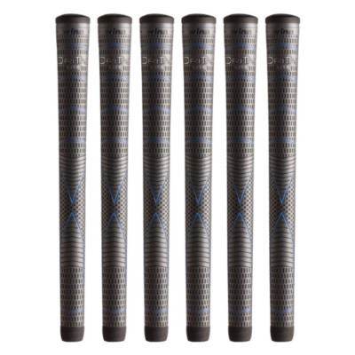 Winn Dri-Tac Lite Midsize Tacky Wrap Golf Grip, Dark Gray - 6DTL-DG