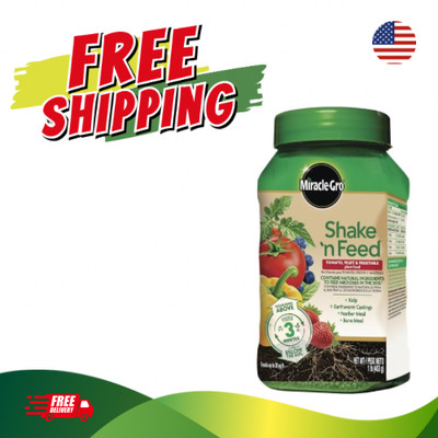 Miracle-Gro Shake 'N Feed Tomato, Fruit & Vegetable Plant Food, 1 lb.