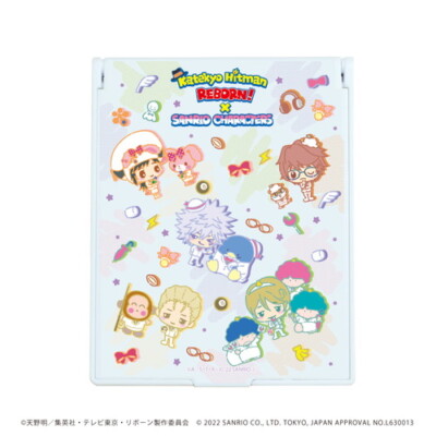 Katekyo Hitman Reborn! × SANRIO Big character mirror Milfiore ver. Pre-sale