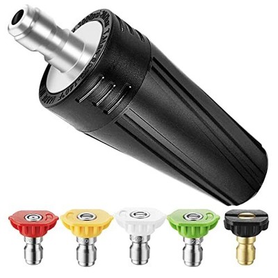 coyardor Pressure Washer Turbo Nozzle 360° Rotating Power Washer Tips with 1/...