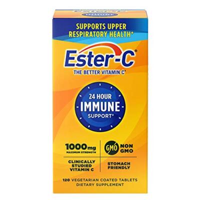 Ester-C Vitamina C 1000 mg comprimidos recubiertos, 120 unidades, refuerzo del