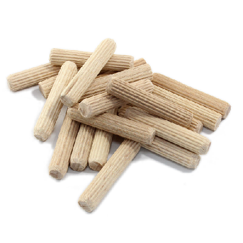 Set 12 Pezzi Tasselli In Legno Giunzione Spine Zigrinate Mobili 10x45mm dfh