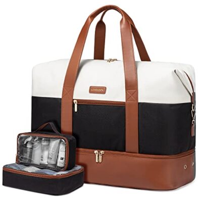 LOVEVOOK Weekender Bag Large Travel Duffel Bag for Women wit