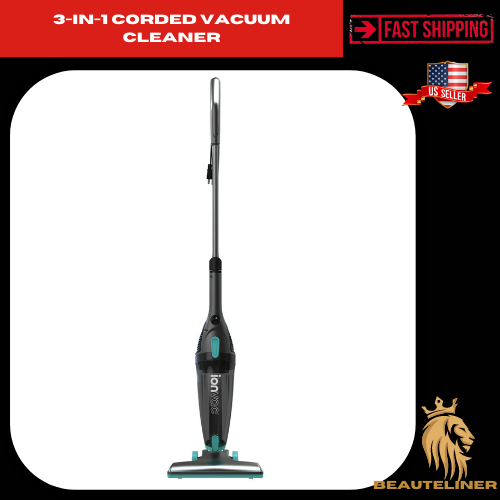 3-in-1 Corded Upright/Handheld Floor and Carpet Vacuum Clean