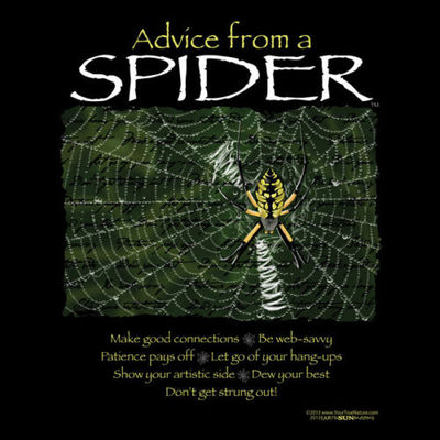 Spider Sweatshirt S M L XL Advice Unisex Sizes New NWT Nature Black Cotton Blend
