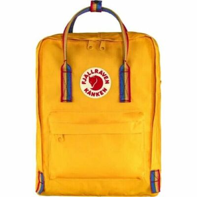 FJALLRAVEN KANKEN Rainbow Backpack Bag Yellow New 23620