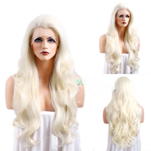 synthetic wigs long blonde