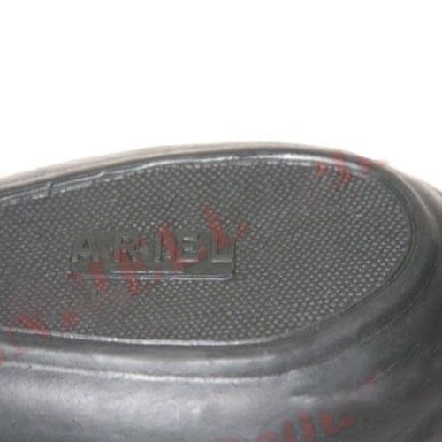 New Black Rubber Left Right Knee Pad Set Ariel Logo Script Embossed  