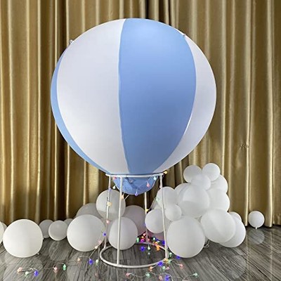 Hot Air Balloon Decorations Inflatable Baby Shower Party Decoration 3 Feet Blue