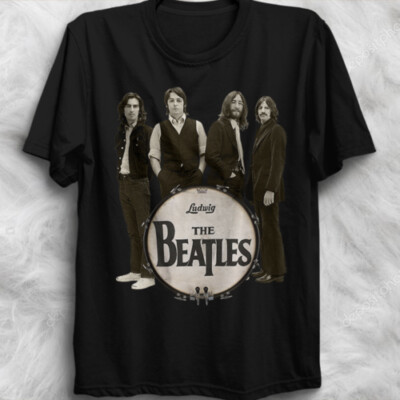 The Beatles John Lennon,Paul McCartney,Ringo Star,George Harrison Ludwig T shirt