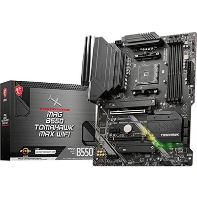 MAG B550 Tomahawk MAX WiFi Gaming Motherboard (AMD Ryzen 5000 Series, AM4, DD...