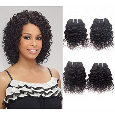 Brazilian Curly Human Hair Bundles Jerry Curl Weave Hair Human 4
