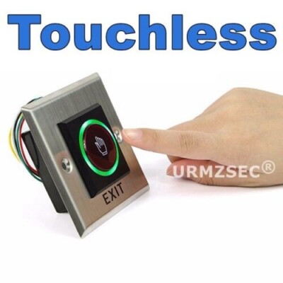 DC12V IR Touchless Door Exit Button NO-Touch/Touchless Door Push Button Switch