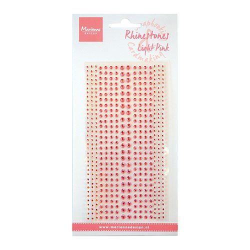 Marianne Design Acryl Strass-Steine Selbstklebend Hell-Pink in 2mm, 3mm & 4mm