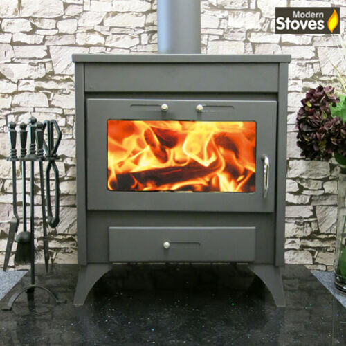 Wood/multifuel stove with back boilervery high heat output at 20kw