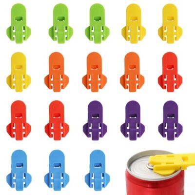 Easy Can Opener 18 Pieces Color Manual Soda Beer Beverage Mouth Protector Pop