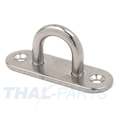 Augplatte lang 45mm x 4mm Edelstahl A2 gestanzt und geschweisst