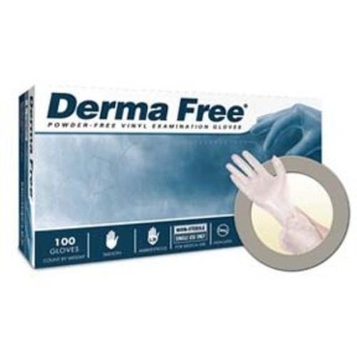 Microflex MFX-DF850L Derma Free, Powder-free Vinyl, Large
