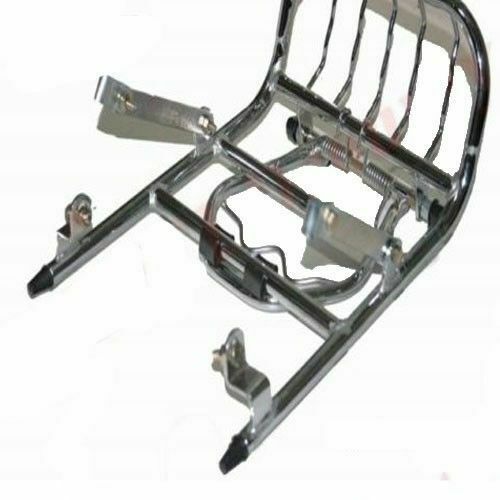 Fits Royal Enfield 350 500cc Rear Luggage Touring Carrier Light Guard Chrome 