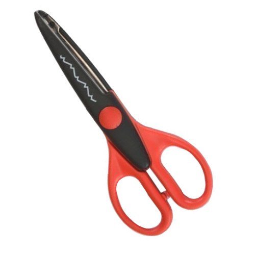 Forbici Decorative Vari Tagli Ondulati ZigZag Colorate Bambini Scuola moc