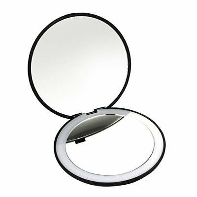 Best Travel Mirror- 10X Magnifying Mirror with Light- Small Compact Mirror for &