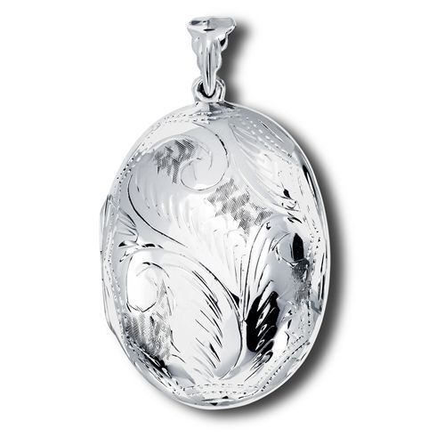 Oval Cut Sapphire Cushion Setting Sterling Silver Pendant Set