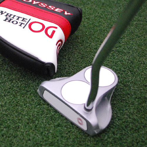 Odyssey White Hot OG 2Ball Mallet Putter Stroke Lab Red