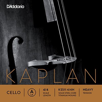 D'Addario Kaplan Cello Single A String, 4/4 Scale, Heavy Tension