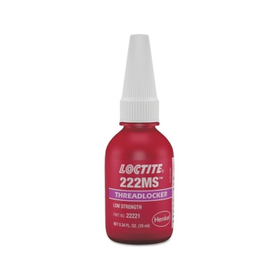 Loctite 222Ms Threadlocker, Low Strength/Small Screw, 10 Ml