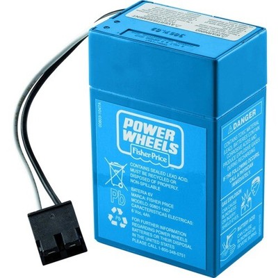 Power Wheels Toddler 6-volt Rechargeable Ride on Toy Replacement Battery Back Up