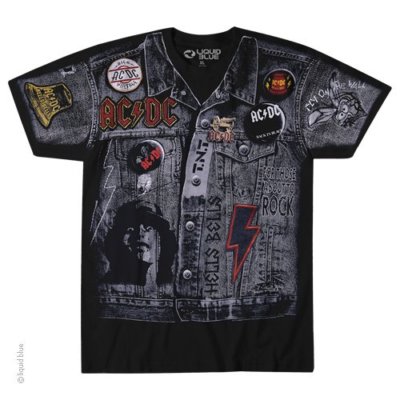 AC DC-JACKET-DirtY DeedS-OVERALL PRINT-TSHIRT S-M-L-XL-XXL-DonE DirT CheaP-Angus