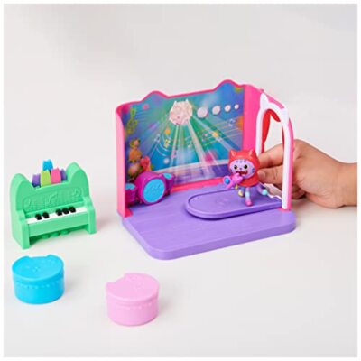 Gabby's Dollhouse Groovy Music Room Playset with DJ Catnip and Accessories