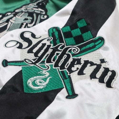Pre-owned Harry Potter Sukajan Slytherin Emblem From Japan Size L In Multicolor