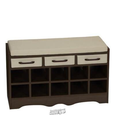 Household Essentials Inc.-Entryway Storage Bench Seat 32''Lx12.75''Dx19.75''H