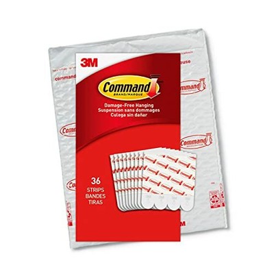 Command Medium Refill Adhesive Strips Damage Free Hanging Wall Adhesive Strip...