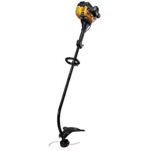 Gas String Trimmer 2 Cycle Curved Shaft Adjustable Handle Lightweight Cutting