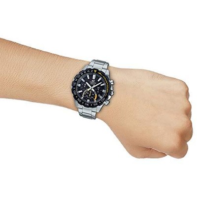 Pre-owned Casio Analog Black Dial Men's Watch-efs-s550db-1avudf (ed475)