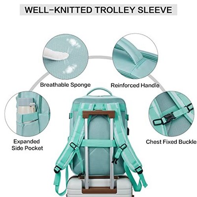 Travel Backpack for Women- Flight Approved Carry On Backpack 15.6" Laptop Bac...