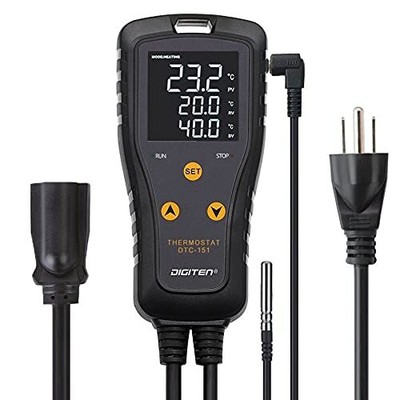 DIGITEN DTC151 Temperature Controller Plug-in Thermostat Cooling Heating... 