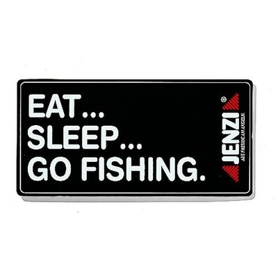 Jenzi Aufkleber eat sleep go fishing