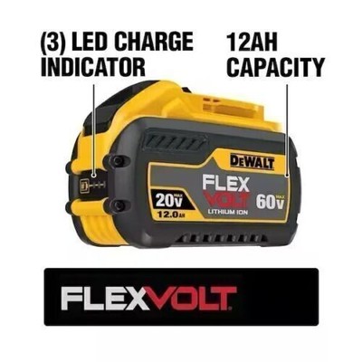 1Pcs DEWALT DCB612 Flexvolt 20v Max/60v Max 12ah Lithium Ion Battery