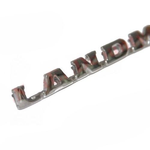 New Chrome Plated Morris Landmaster Tailgate Panel Script Badge Motif Decal 