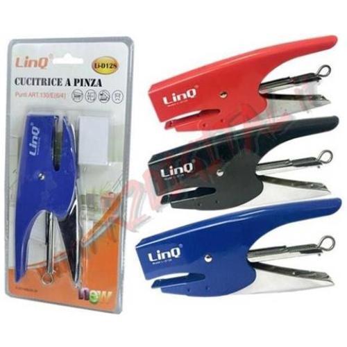 Spillatrice Cucitrice Punti Metallici 130/e 6/4 + 1000 Punti Linq li-d128