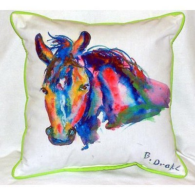 Betsy Drake Nellie - Horse Large Indoor Outdoor Pillow 16x20