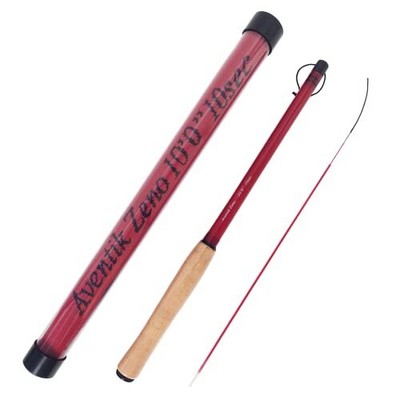 Aventik Zeno S2-Glass Tenkara Rod with 2 Extra Rod 10'0'' 10Sec, Berry Red