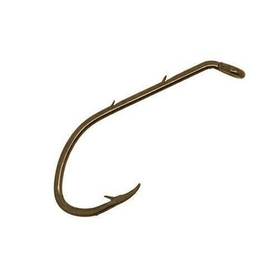 Eagle Claw ProV Bend Baitholder 2 Slices Offset Hooks #2 Bronze 10/Pk 166AH-2