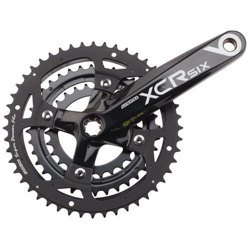 Suntour XC Pro Vintage MTB 175mm Crankset, 46-36-24, WTB Grease